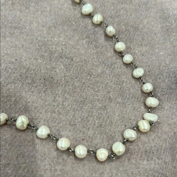 Silpada Elegant Silver Pearl Necklace - Picture 4 of 5